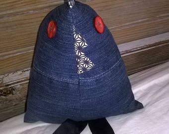 silly chicken fabric denim