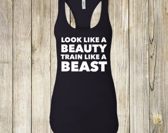 beauty beast workout shirts