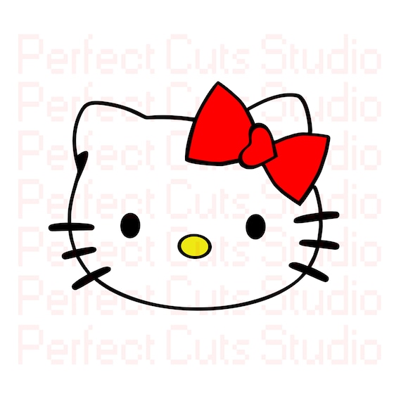 Hello Kitty SVG & Studio3 Cut File PDF Hello Decoration