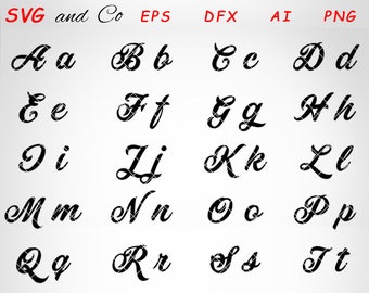SALE! Interlocking Monogram Font - Interlocking SVG font - instant download - font for Cricut and Silhouette - svg, eps, dxf, png - SAC26