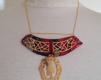 Dorian - collier skull perles original et unique