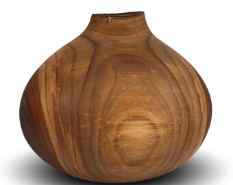 The Natural Ones - Sweet Cherry Hollow Vessel - Woodturned Vessel - Wooden Decor