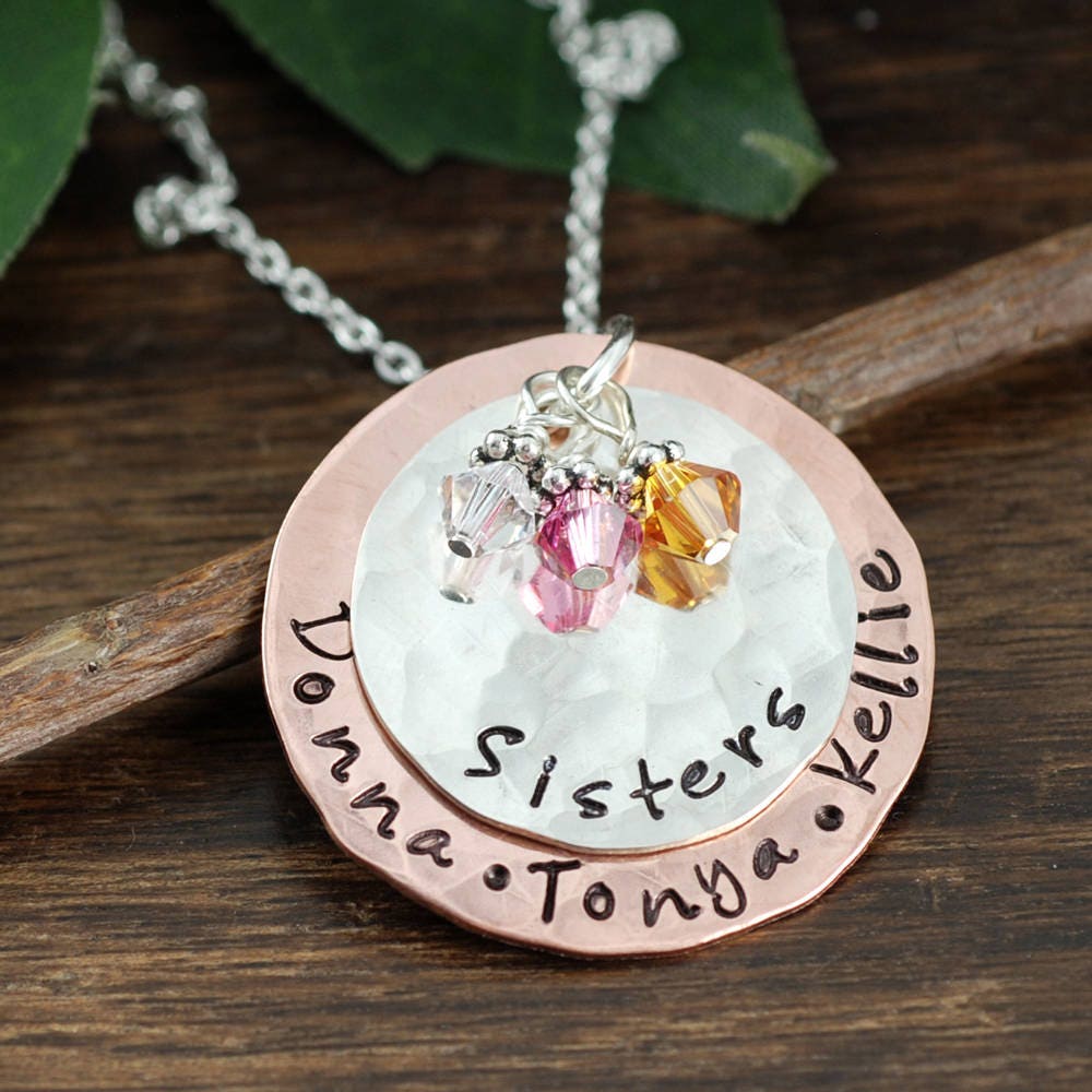Personalized Sister GIfts Sister Necklace Gift for Sister