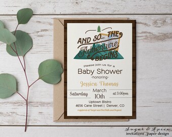 Mountain baby shower | Etsy