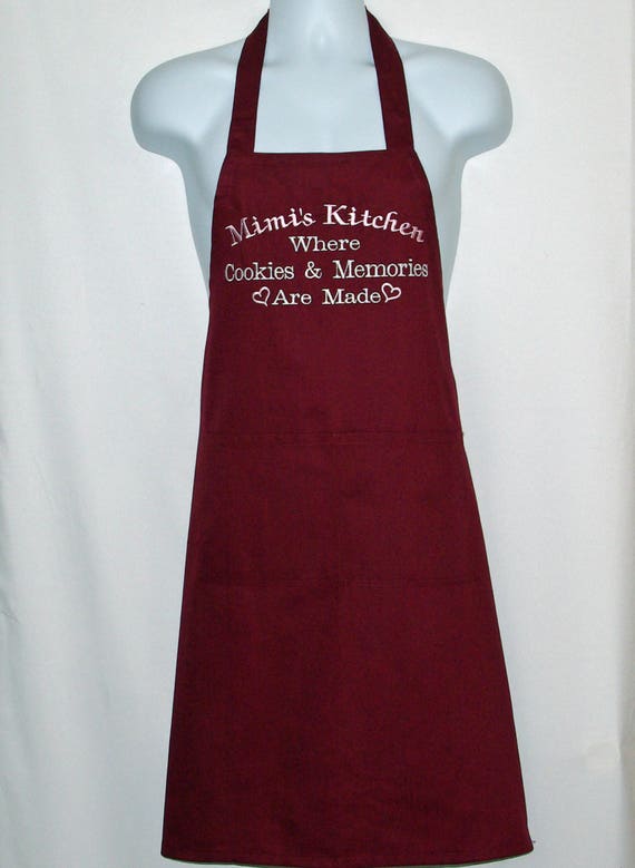 Mimi Kitchen Apron Where Cookies And Memories Are Made