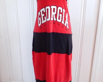 One of Kind Gameday Maxi Dress made w/ UGA Tshirt - Medium - On Sale and Free Shipping