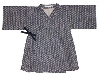 KIMONO ENFANT asanoha marine