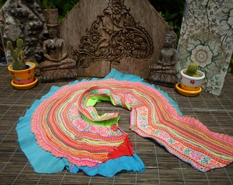 Hmong Textile Vintage Embroidered Collar