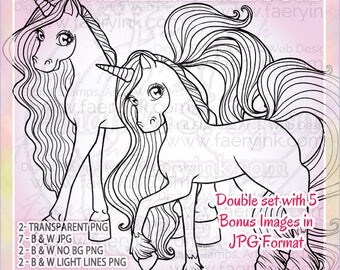 Mama & Baby Owl Love Momma UNCOLORED Digital Stamp Image Adult