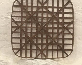Tobacco basket North Carolina Tobacco basket Reproduction 18"x18" Black walnut wood NCTB open weave