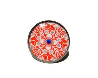 RUBY RED RING- gift for her - love - red ring - statement ring - red ring - gift for her - cocktail ring - danslairdutemps