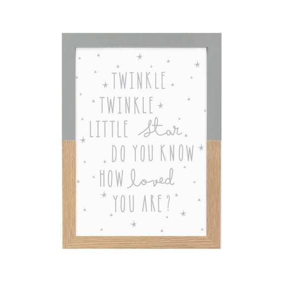 Twinkle twinkle little star Nursery Print Nursery decor