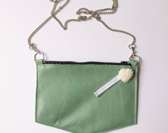 pastel green bag