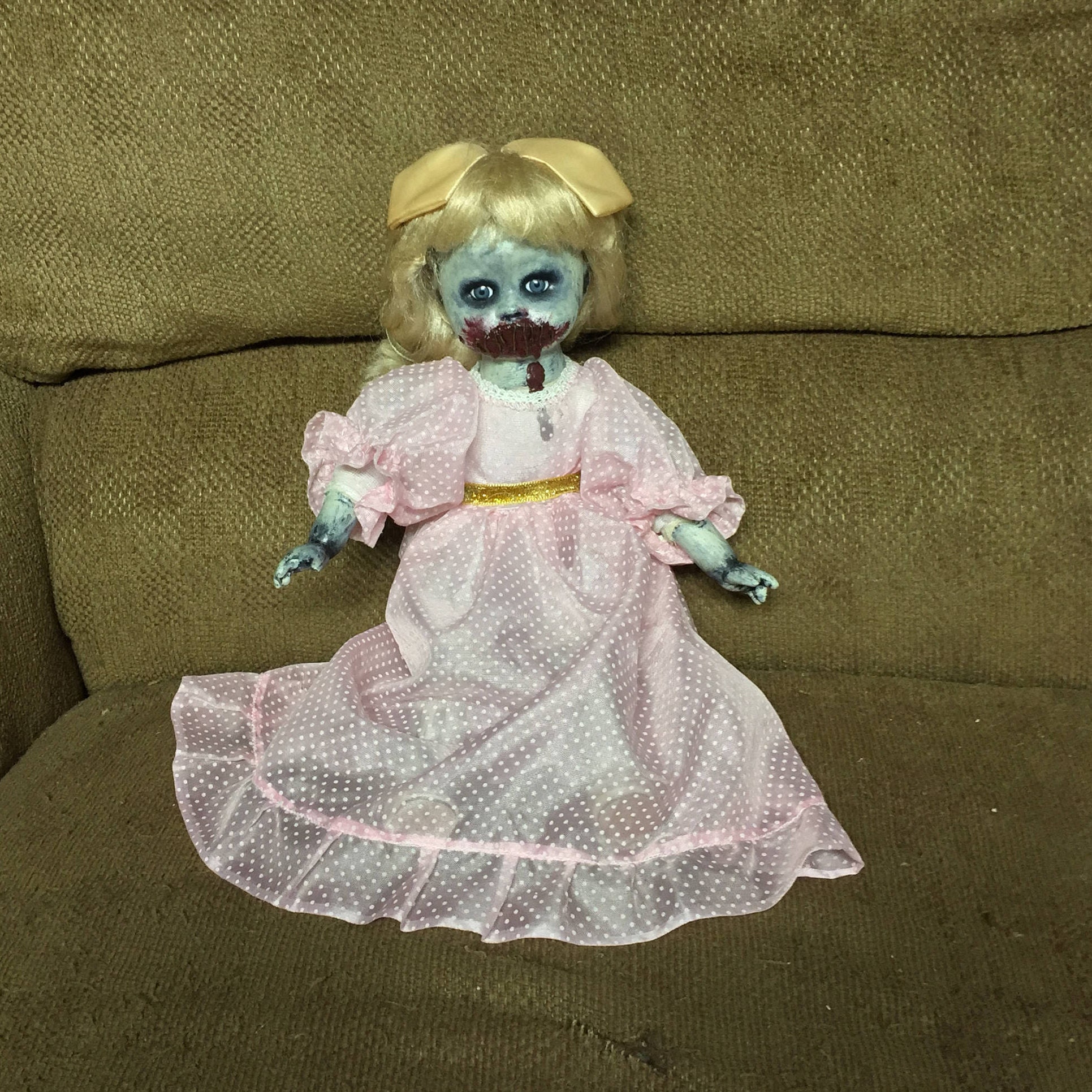 Creepy Zombie Horror Doll Gothic Halloween Prop Scary, Spooky