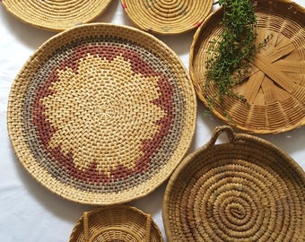 Wicker Wall Decor wall hanging basket | etsy Wicker Wall Decor wall hanging basket | etsy
