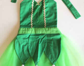 TINKERBELL COSTUME | Tinkerbell Dress | Dress Up Apron | Tinkerbell Birthday | Disney Inspired