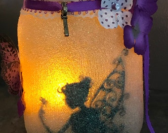 A Fairy in a jar night light