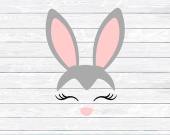 Bunny svg silhouette | Etsy