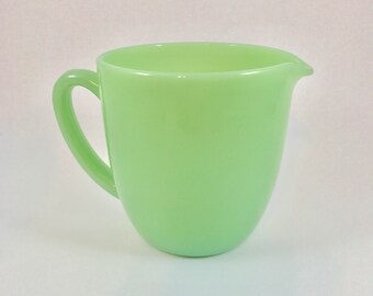 Fire King Jadeite Plain Milk Pitcher 20oz
