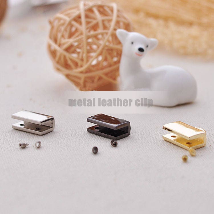 5pcs 19x18mm Metal Purse Leather Clip Screw D Rings, Handle Bag