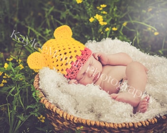 Winnie-the-Pooh Crocheted Hat - Baby