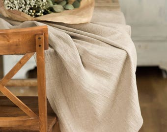 Wedding tablecloth, Natural rough linen table cloth, Gray burlap tablecloth, Rustic table cloth, Table cloth rectangle, Farmhouse tablecloth