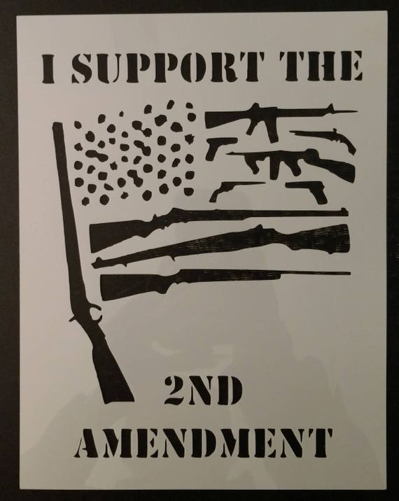 Download 2nd Amendment Flag Guns Gun Right To Bear Arms Custom Stencil