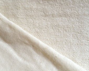 JERSEY EPONGE COTON 100% Coton Ecru