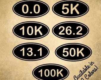 Runners Decals, Marathon Decals, Marathon Runner, Runners Car Decal, Marathon Sticker, Running Sticker, Running Decal, Half Marathon Run