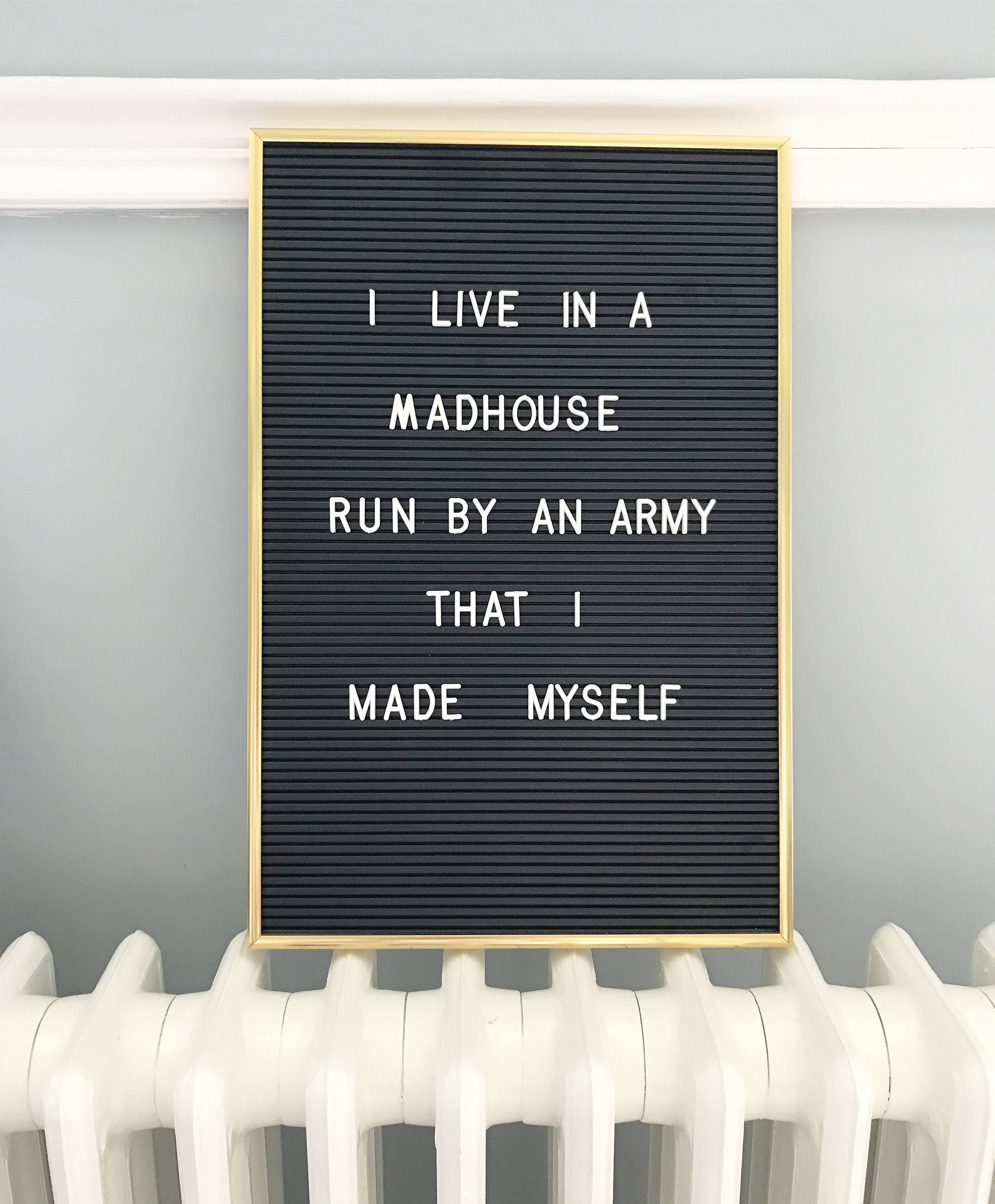 Vintage style Letter Board with 286 Interchangeable white