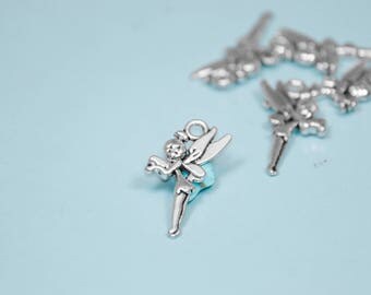 20PK BULK | Silver Fairy Tinkerbell Charm