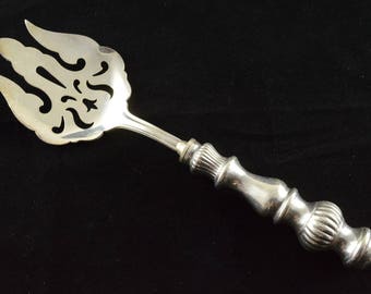 HallmarLarge Ornate Serving ForSterling Silver