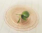 Pink Normandie Glass Plates | Federal Glass Company | Blush Pink Depression Glass | Rare Collectible Glass | Two Plates