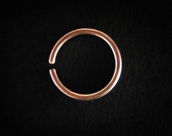 9ct Red Gold Septum Ring, rose gold septum gold septum piercing gold septum ring tribal gold septum 20g septum ring rose gold helix hoop