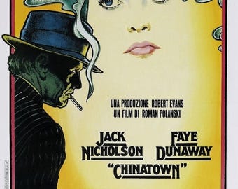 Back to School Sale: CHINATOWN Movie Poster RARE 1974 Jack Nicholson Roman Polanski