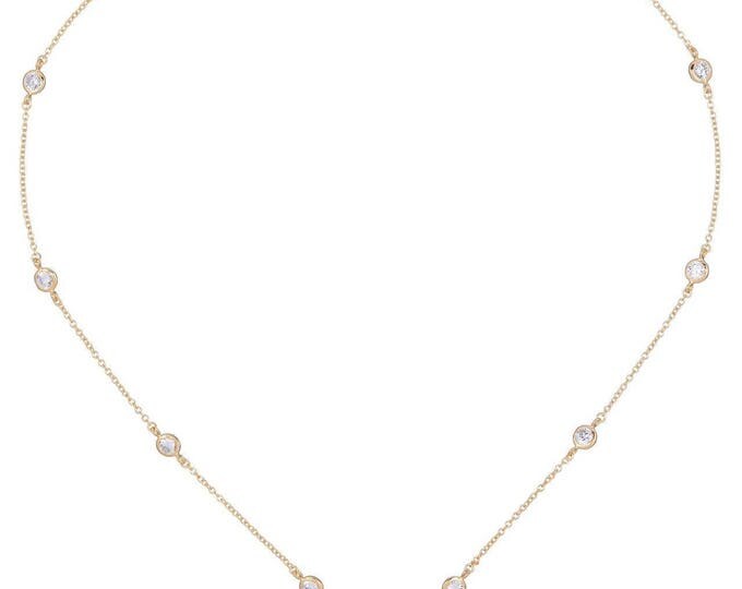 Diamond By The Yard Initial Necklace
