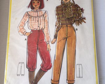 UNOPENED French Vintage Sewing Pattern "Patron de Paris 10781" 80's Children trousers pants knickers multisized in 8/10/12 years