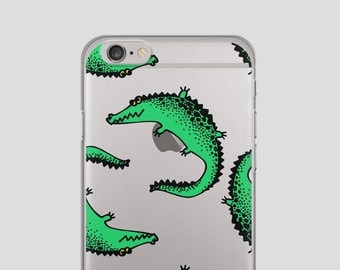 CROCODILE iPhone 7 Case Clear iPhone 7 Case iPhone 7 Clear Case iPhone 7 Clear Case With Design iPhone 7 Case Clear Protective Transparent