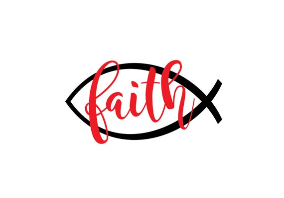 Download Faith fish download, unique religious svg, dxf, eps, ai, png, instant download, christian ...