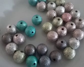Set of 30 granitees and sparkly STARDUST beads