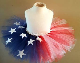 4th of July tutu fourth of july red white blue tutu patriotic tutu american tutu independence day tutu american flag tutu white stars tutu