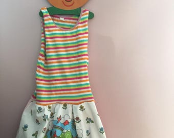 Sommerkleid zomerjurk dress Kinderkleidung Kinderkleid 104 110 116 vintage 70er retro ddr