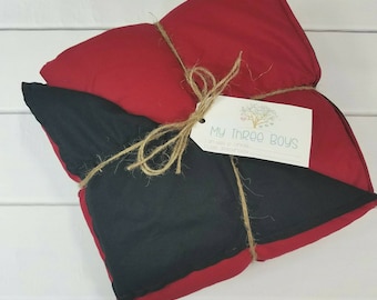 Weighted Blanket for Child (35in x 50in) - Double Sided Solid Cotton- Choose Your Weight - Choose Your Colors - Child Weighted Blanket