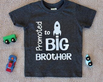 Promoted to Big Brother Shirt. big brother announcement shirt. big brother t shirt. baby shower gift. big brother gift. boys shirts.