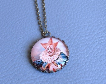 Vintage clown - Circus - pendant