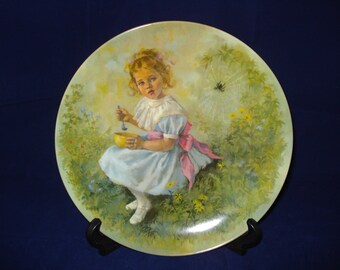 decorative plate 'little miss muffet' by John Mccelland