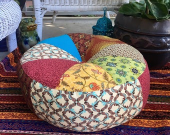 Unfilled 18 Inch 'Moroccan Bazaar' Floor Cushion Cover, Made in Australia, Ottoman, Meditation Cushion, Pouffe, Boho, Hippy, Pouf