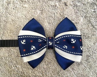 NAUTICAL THEMED Bow Tie • Dog Bows • Cat Bows • Bow Collar • Pet Bow Collar •