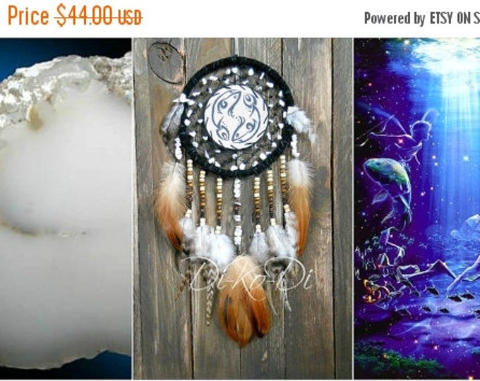 Dreamcatcher zodiac dreamcatcher Fish Boho dream catcher Zodiac necklace Dreamcatcher wall family zodiac personalized zodiac hippie dream