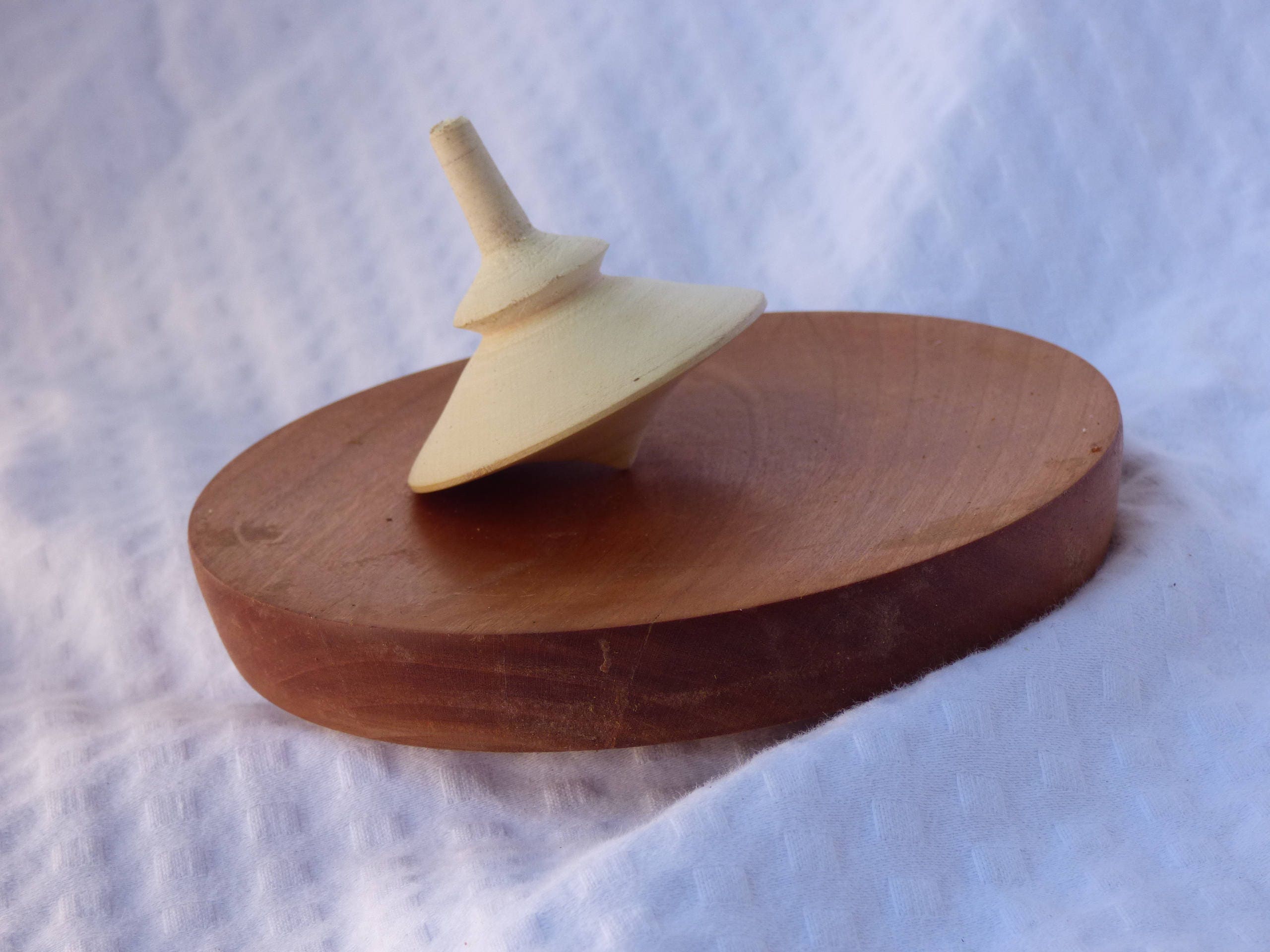 Wood Turned spinning Top